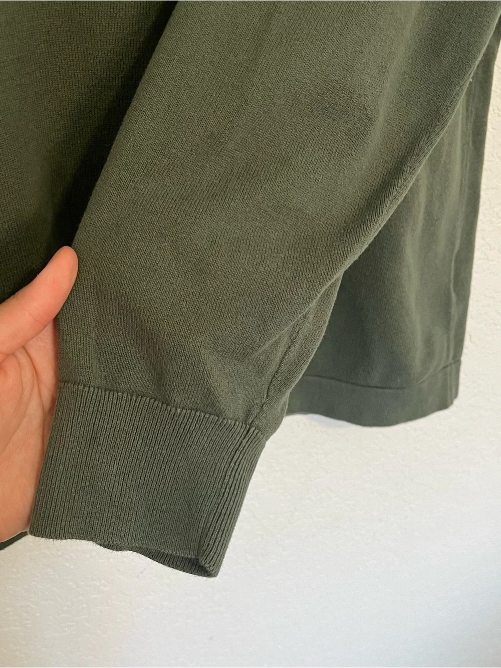 J. Crew Men's Crewneck Sweater in Olive